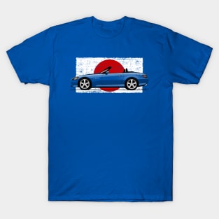 The super driver's car japanese roadster with the japanese flag T-Shirt